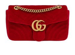 Medium GG Marmont, Velvet, Red, 433497 493075, 2*